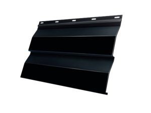 Корабельная доска: металлосайдинг черного цвета