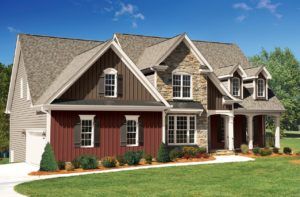 Разное не только направление монтажа, но и цвет панелей